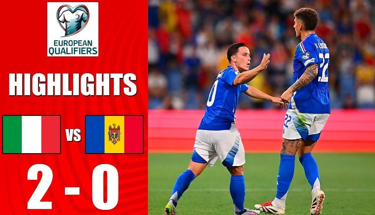 #ไฮไลท์ฟุตบอล [ อิตาลี 2 - 0 มอลโดว่า ] ฟุตบอลโลก รอบคัดเลือก โซนยุโรป 2025/10.6.68